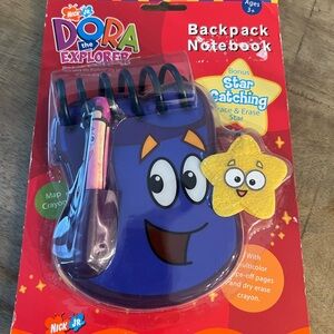 Vintage RARE Dora the Explorer Backpack Notebook Set